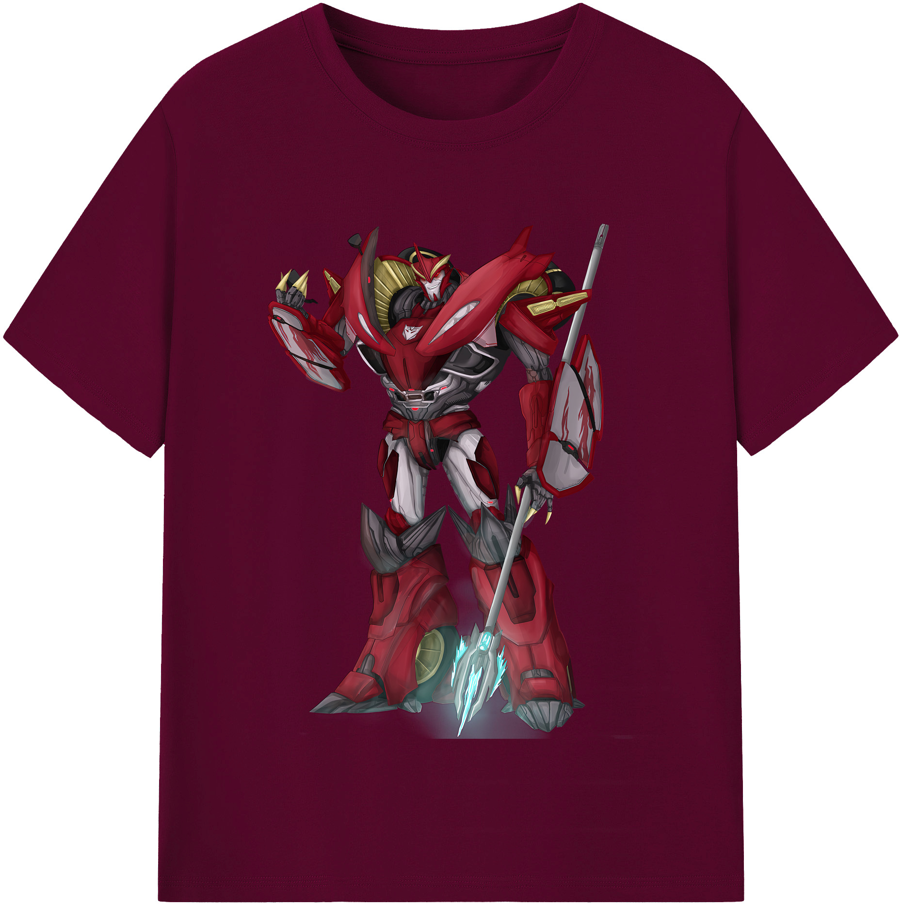 （画像用） Transformers トランスフォーマー レディースカジュアルプリントTシャツ（綿100％）